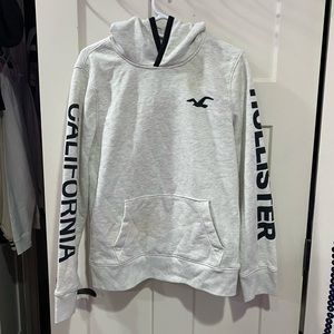 Heather gray Hollister hoodie